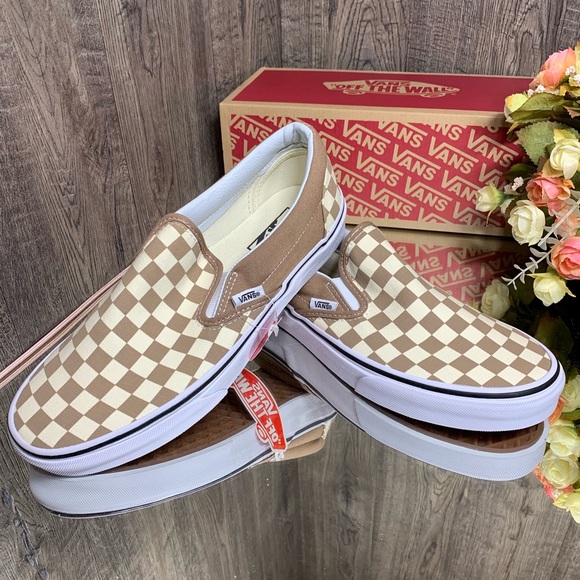 ❤️ Vans Classic Slip-On Checkboard Tiger’s Eye - Picture 5 of 8